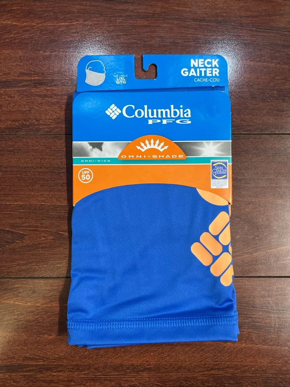 Columbia Terminal Tackle Neck Gaiter II L/XL Blue UPF 50 Sun Protection PFG New